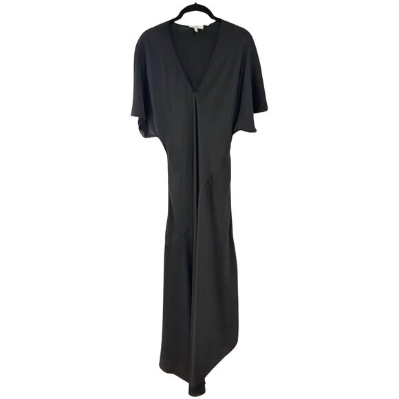 NWOT Theory Bias-Cut Dress in Silk Georgette, Black, Size Small - Picture 2 of 6